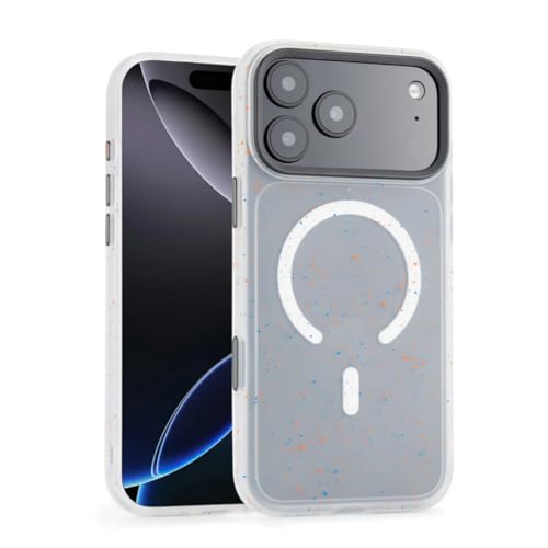 Coque iPhone 17 antichoc blanche contre les chutes avec recharge sans fil rapide
