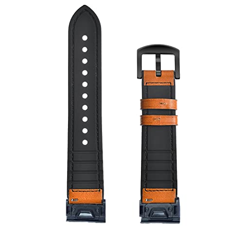 Bracelet en cuir Garmin Fenix 6 fixation rapide interchangeable 22 26 mm - 8