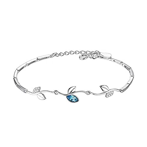 Bracelet en Argent Sterling anti-ternissement avec Cristal Mosaïque