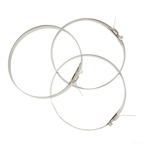 10 Stück für Achsgelenk, Stiefelklemmen-Set mit Edelstahl-Crimpklemmen für Auto- und LKW-Getriebe-Antriebsteile, klein und groß