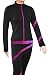 ny2 Sportswear Figure Skating Polartec Polar Fleece Spiral Jacket (Hologram Foil Hot Pink, Child Small)