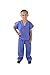 Natural Uniforms Childrens Scrub Set-Soft Touch-Role Play Costume Set (Ceil Blue, 8/10)