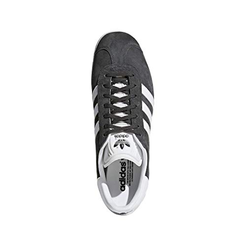 Image of adidas Originals Gazelle Foundation Dark Grey Heather Solid Grey /White /Gold Metallic 12