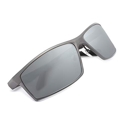 ZÉRO D Men's Square Mirrored Polarized AL-Mg Sunglasses For Men Women Brand Design UV400 Driving Fishing Cycling Running