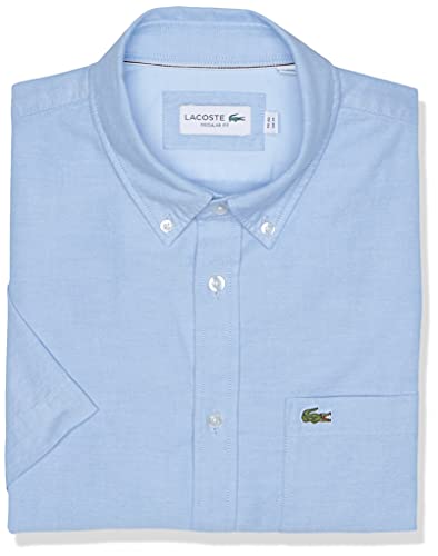 lacoste button down short sleeve