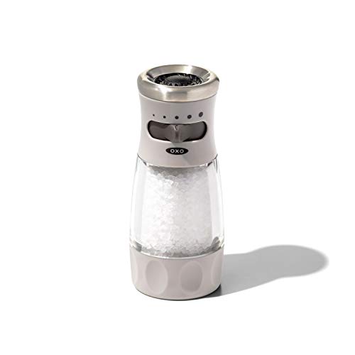Comparison: Best Salt And Pepper Grinder Set 7 NEW OXO Good Grips Contoured Mess-Free Salt Grinder, Gray, One size
