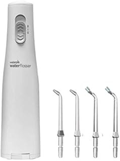 Waterpik WF02 Cordless Express Water Flosser and Replacement Plaque Seeker Tips Pack of 2 for Implants and Dental Work, Battery Operated, Portable & Waterproof