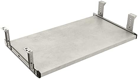 FRMSAET Furniture Accessories Office Product Suits Hardware 53cm /60cm /76cm Keyboard Drawer Tray Wood Holder Under Desk Adjustable Height Platform. (20 inches, White)