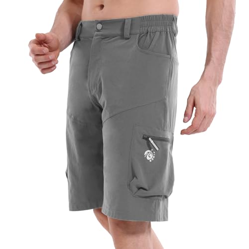 X-TIGER MTB Culottes Ciclismo Hombre Mountain Bike Cortos de Trabajo Deportes Outdoor Culottes Ciclismo Hombre MTB Short con 5 Bolsillos