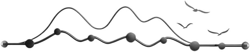 Hat Rack for Wall Modern Behind The Door Coat Hooks, Sturdy Metal Hanging Hooks for Home & Office(Black)