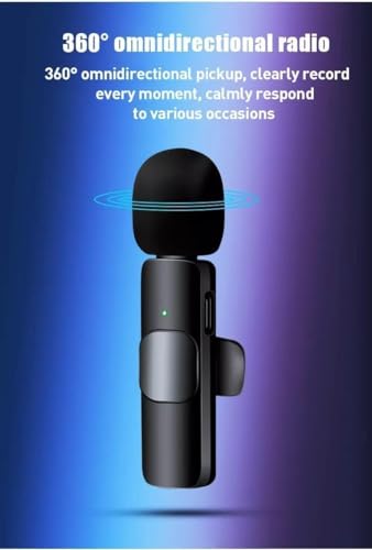 Image of BQYA Professional Grade K35 Wireless Mic for Android Smartphones Collar Microphone for YouTube Voice Recording ASMR and Interview