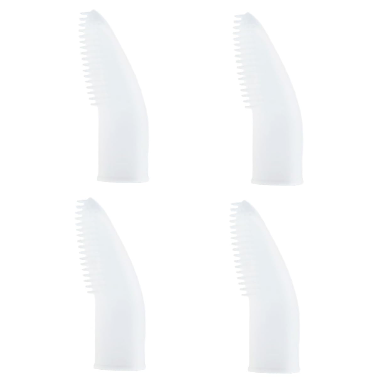 Lot De 4 Brosses À Dents En Silicone Souple Pour Animaux De Compagnie