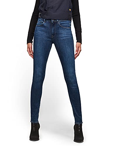 G-Star Raw Jeans 3301 High Skinny Para Mujer, Azul Medium Blue Aged D05175-8968-9362 , 22w 28l G-Star Raw Jeans 3301 High Skinny Para Mujer, Azul Medium Blue Aged D05175-8968-9362 , 22w 28l