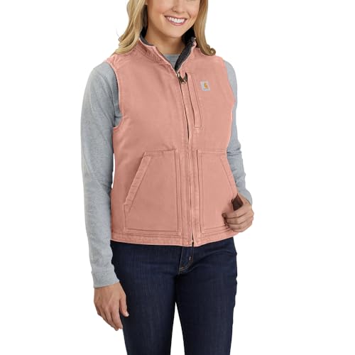 Image of Carhartt Women's Washed Duck Mock Neck Vest