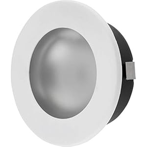 Spot encastrable entièrement métallique G4 12 V avec couvercle en verre – Montage Ø 60 mm