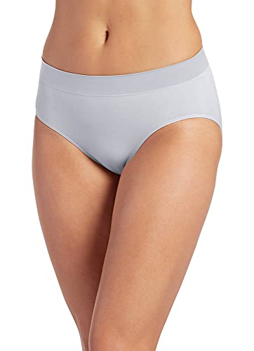 Jockey Women s Underwear Modern Micro Seamfree Hi Cut, Steel Grey, 6