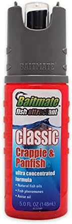 Baitmate Fish Attractant Classic Crappie and Panfish Scent, 5 Fluid-Ounce Spray, Red