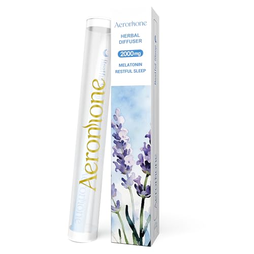 Aeromone Premium Nighttime Melatonin Diffuser - 2000mg Concentrated Essential Oil Blend with Melatonin, Ashwaghanda & Other Herbs - Portable Bedtime Relaxation Ritual for Inner Calm