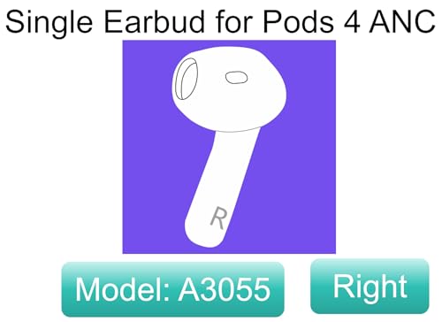 Meenova Legit A3055 One Right Earbuds Replacement (ANC Version) for Pods (4th Generation), A3056 OEM Single Right Ear Side Only, Compatible with Original Air 4 A3059 Charging Case Earpad, Not New by Meenova - Used condition - Image 2