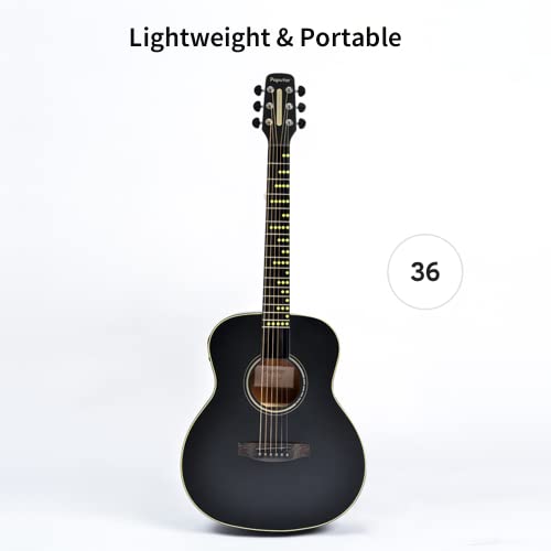 Poputar T2 Guitare Acoustique, guitare acoustique 36 pouces, Kit De Guitare Naturelle Pour Débutants, APPLICATION intelligente, Touche 96 LED, enseignement vidéo, mode de jeu, mode entraînement - Les Beatles, Paul McCartney, John Lennon, RIngo Starr, George Harrison Poputar T2 Guitare Acoustique, guitare acoustique 36 pouces, Kit De Guitare Naturelle Pour Débutants, APPLICATION intelligente, Touche 96 LED, enseignement vidéo, mode de jeu, mode entraînement – Image 6