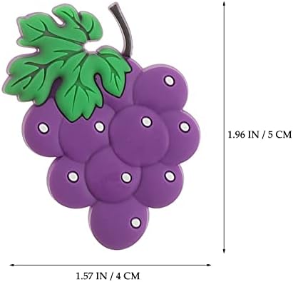 Cabilock 10pcs Cartoon Fruits Magnetic Stereo Fridge Magnets Whiteboard Magnets Office Notice Message Magnetic for Kids Activity Home Decoration