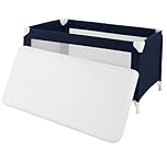 A ATH COLLECTION Next 2 Me Bedside Crib Mattress Compatible to Fit Next to Me Bedside Toddler Crib Super Soft & Extra Thick Foam Breathable Quilted Zip Cover (84X38X5cm)