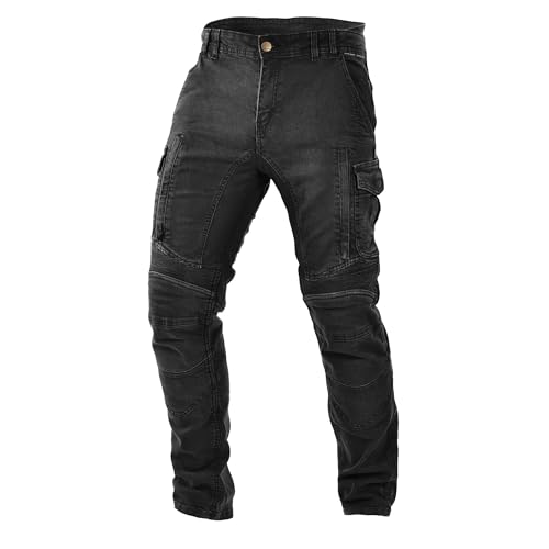 Jeans de moto Trilobite Acid Scrambler 2.0 noir en taille 34/32