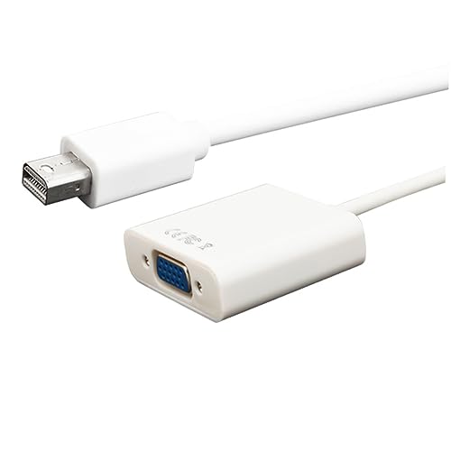 Hemobllo Mini displayport adattatore vga spina femmina per dispositivi DisplayPort con supporto connettore Vga