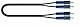 Roksolid Audiokabel mit 2 x RCA-Stecker auf 2 x RCA-Stecker, 2 m