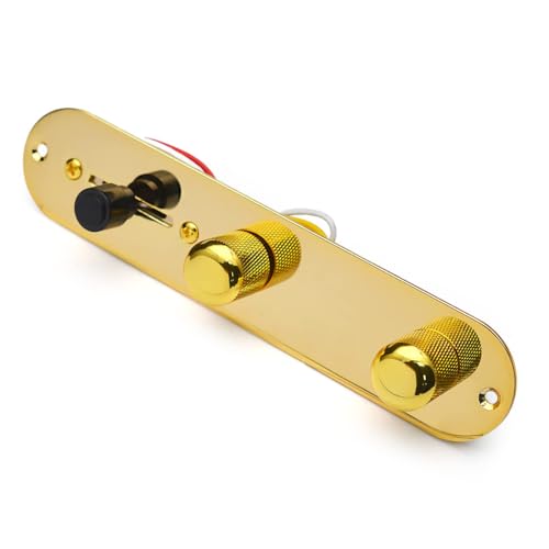 Faisceau de câblage pré-câblé à 3 voies pour Telecaster avec plaque de contrôle chromée