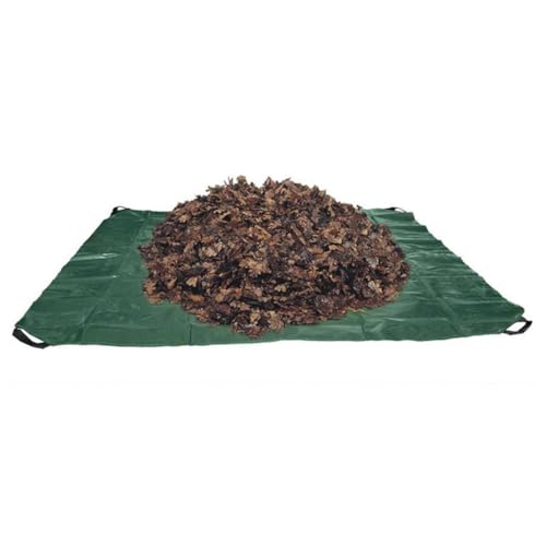 Bolsa de basura de lona impermeable y resistente con 4 asas para jardín 8