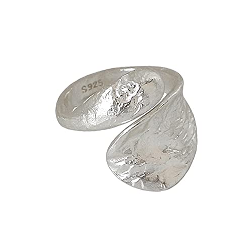 Alliances en argent sterling et bagues irrégulières à offrir en cadeau