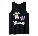 Lustige Bowling-Bowling-Bowler-Kuhschlag-Bowling-Team-Bowling-Anstecknadel Tank Top