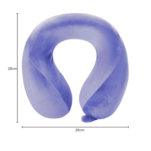 Travel Blue Almohada Cojín de Viaje de Espuma Viscoelástica Tranquility - Almohada Cervicales y Cuello de Viaje, Ajuste Más Ancho, Espuma de Memoria de Alta Densidad, Soporte Ergonómico para Avión - imagen 10