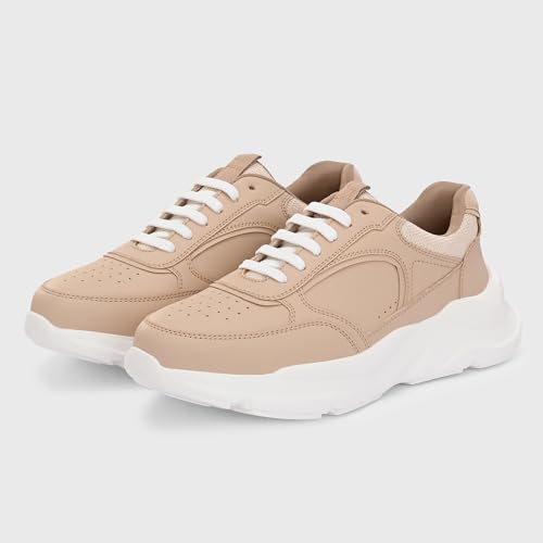 Image of Centrino Women Chunky Sneaker | Cushioned Insole for Comfort | Stylish Lace-Up Design | Perfect for Casual Shoe for Girls (A6850)