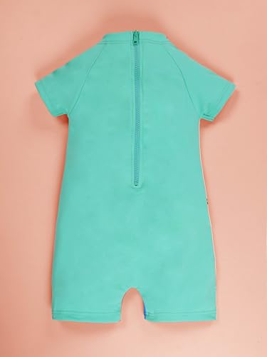 Image of KiddoPanti Boys & Girls Half Sleeve Mid Thigh Length Swim Suit