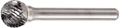 WIDIA Metal Removal Bur M41339 SD, Master Cut Edge, Ball Shape, 0.625" Cutting Diameter, Carbide, Right Hand Cut, 0.25" Shank Diameter