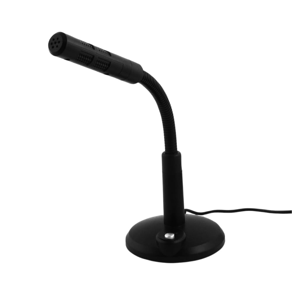 Drumstone 𝟏𝟓 𝐘𝐞𝐚𝐫𝐬 𝐖𝐚𝐫𝐫𝐚𝐧𝐭𝐲 360° USB Desktop Microphone – Noise-Reducing, Portable Mic with Adjustable Hose for Clear Sound in Broadcasts, Gaming & Office Calls