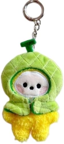 BTS Plüsch Puppe Obst Serie Schlüsselanhänger Buch Niedlich Cartoon Anhänger Tasche Anhänger Buch Tasche Schlüsselanhänger Dekoration Brieftasche Anhänger (Farbe 4 Eine Größe)