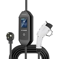 MEGAWISE Portable 32A Level 2 EV Charger with NEMA 14-50 Plug, 100-240V