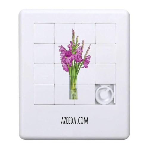 Azeeda 'Vase Of Gladiolus Flowers' Sliding Puzzle (PZ00030841)