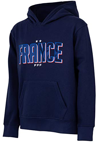 Equipe de FRANCE de football Sweat Capuche FFF - Collection Officielle Taille Enfant garçon 10 Ans