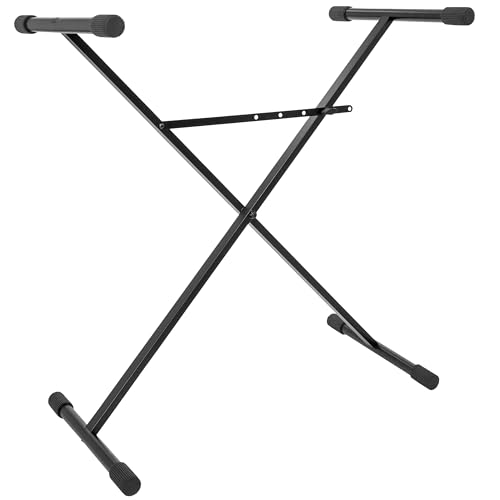 BoomToneDJ KS 1 Stand Clavier, en Métal, Noir - Les Beatles, Paul McCartney, John Lennon, RIngo Starr, George Harrison BoomToneDJ KS 1 Stand Clavier, en Métal, Noir