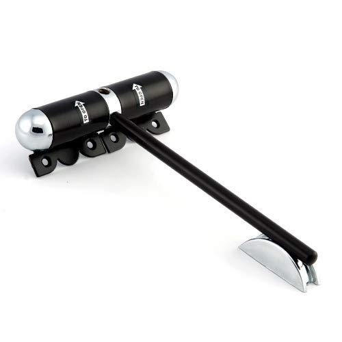 BOSCO Hydraulic Door Closer Pack of 4 – 6 Inch Capsule Iron Body with Adjustable Double Speed Hydraulic System, Self-Closing & Noise-Free Design for PVC, Wooden & Light-Duty Doors (Grey)