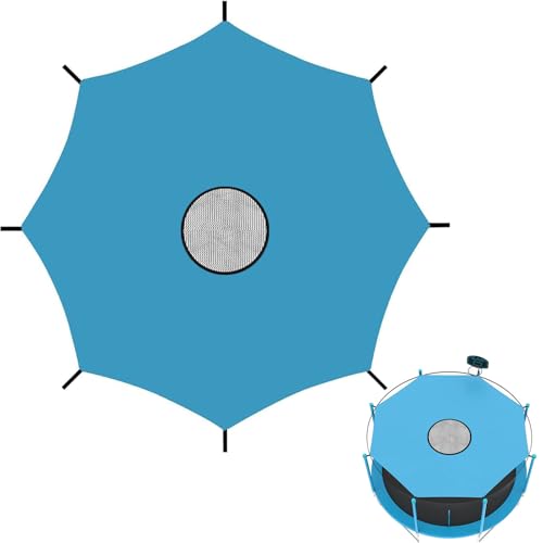 Trampolin Sonnenschutz Abdeckung 305cm,Trampolin Sonnenschutznetz,Trampolin Sonnenschutz für 8-Stangen,Trampolin Überdachung Abdeckung,Trampolin Sonnenschutz Zelt,Trampolin UV-Beständige Abdeckung