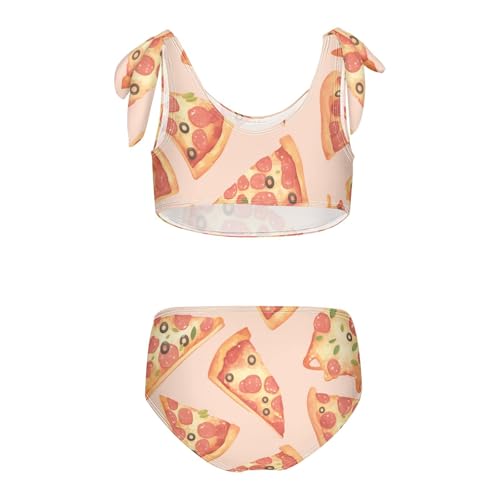 Pizza Pepperoni Girls' Two Piece Kids Bikini Set Beach Swimsuit Swimwear Adjustable Strap2