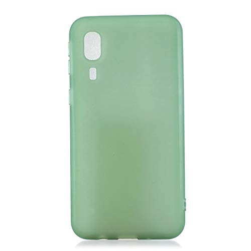 BSA - Funda para Samsung Galaxy A2 Core SM-A260F verde semitransparente de TPU flexible, ultra fina, antiarañazos HD, compatible con smartphone Cover