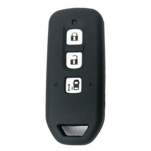 ZIAN ホンダ車用 スマートキーケース ブラック 3ボタン 新型NBOX NBOXカスタムなどシリコン製専用設計(MY-BTNBX3J) (ブラック)のサムネイル