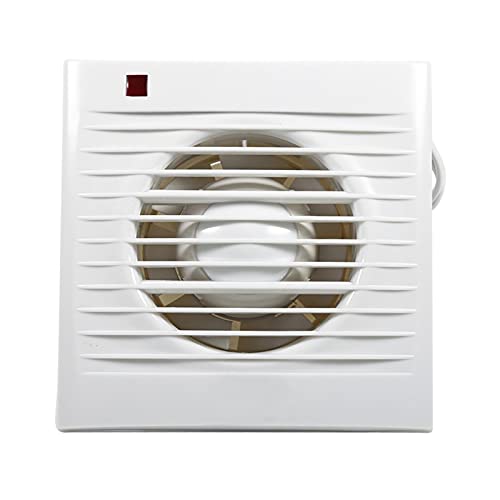 Extractor de ventilación de 4" para baño, cocina y ventana, montaje en pared o techo, color blanco miniatura 1