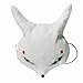 Fox Bunny Mask Halloween Half Face Animal Furry Mask Cosplay Dress Up Party Mask Costume Props with Elastic Strap